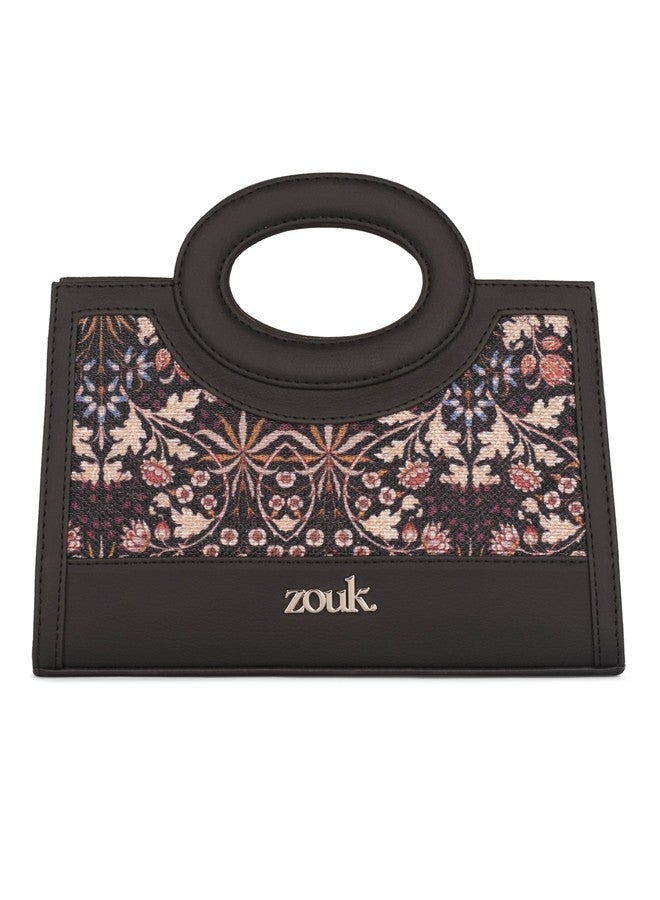 ZOUK Zoe Sling Bag | Stylish Women’s Crossbody Bags | Purse | Detachable Strap | Water-Resistant | Trendy Girls Side Bag | Compact & Chic | Kashmir Blooms - Image 1